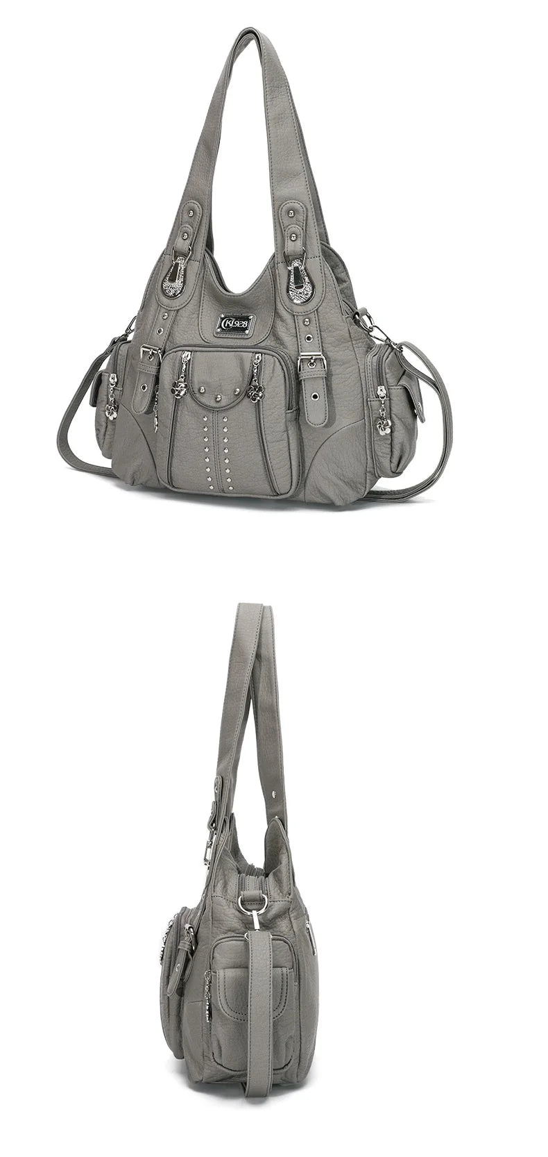 Angelkiss Bag Women Fashion Handbags Women Shoulder Bags PU Leather Handbag Female Satchel Big Shoulder Purse Bag bolsa feminina