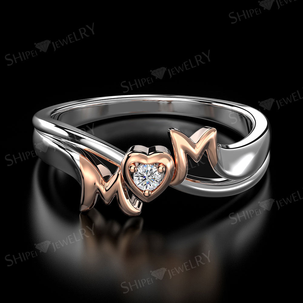 Fashion Real 18k Gold Rings for Women Finger Rings for Wedding Engagemenfine Jewelry Dating for Wife/mom Trendy Diamond Rings