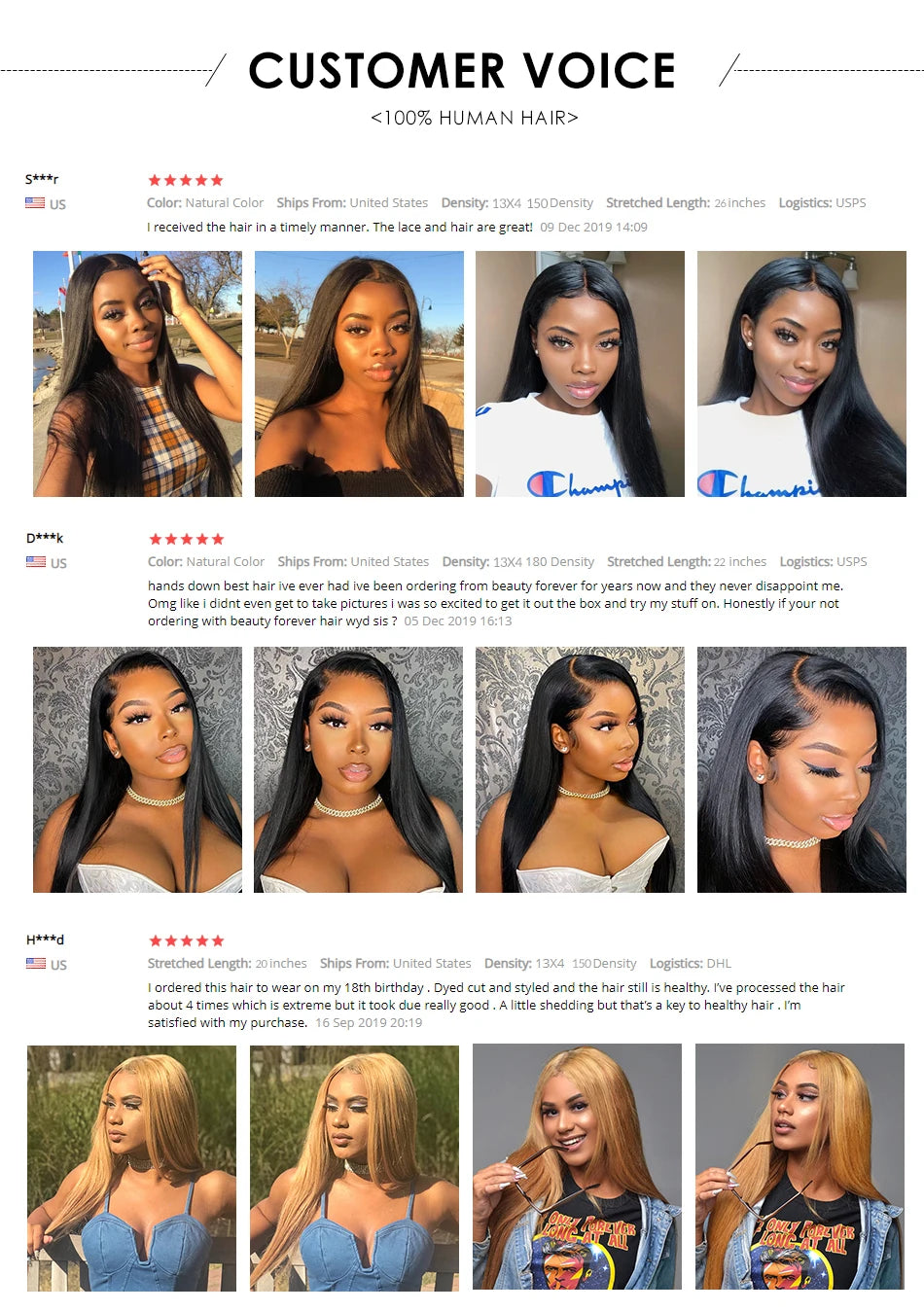 Beautyforever Glueless Straight Human Hair Wig Preplucked 13x4 Lace Front Human Hair Wig Brazilian 5x5 HD Lace Wig