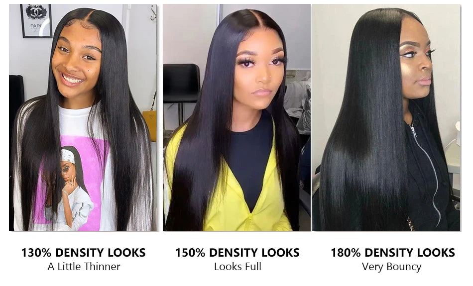 Beautyforever Glueless Straight Human Hair Wig Preplucked 13x4 Lace Front Human Hair Wig Brazilian 5x5 HD Lace Wig