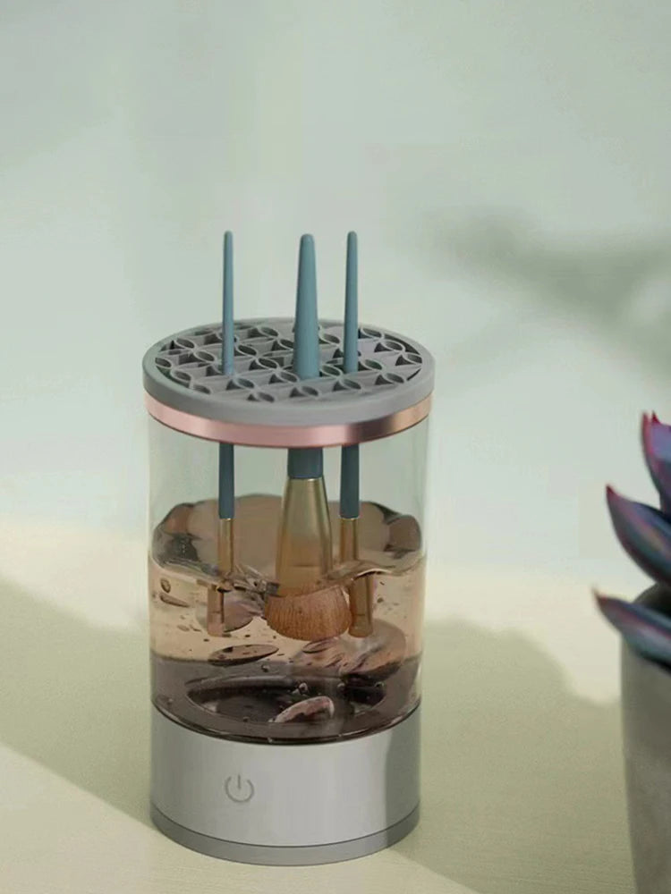 Makeup Brush Cleaner Is An Automatic Rotating Brush Cleaner For Deep Cleaning One Click Operation Is Suitable For All Makeup