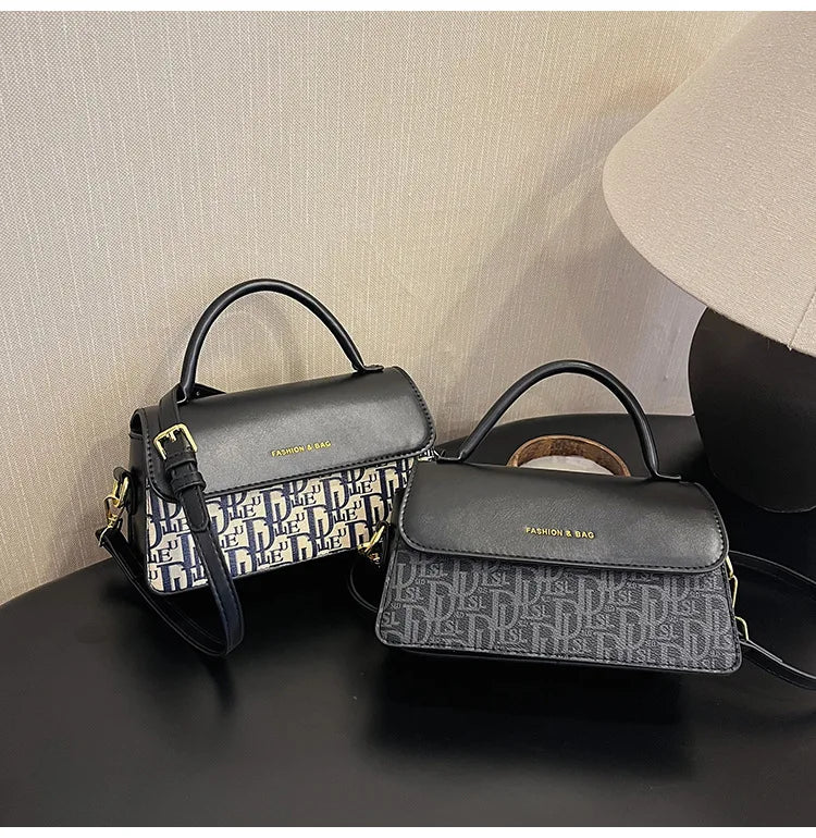 2025 fashionable new women's bag with stylish letter print design, versatile shoulder bag, casual and simple crossbody bag