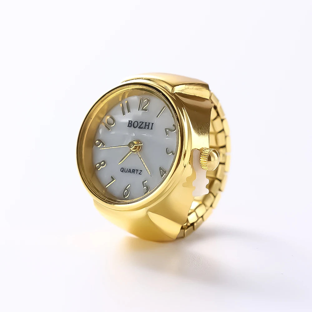 Fashion Rings Finger Watches Fashion Party Quartz Watches Unisex Couple Rings Jewelry Gift Real