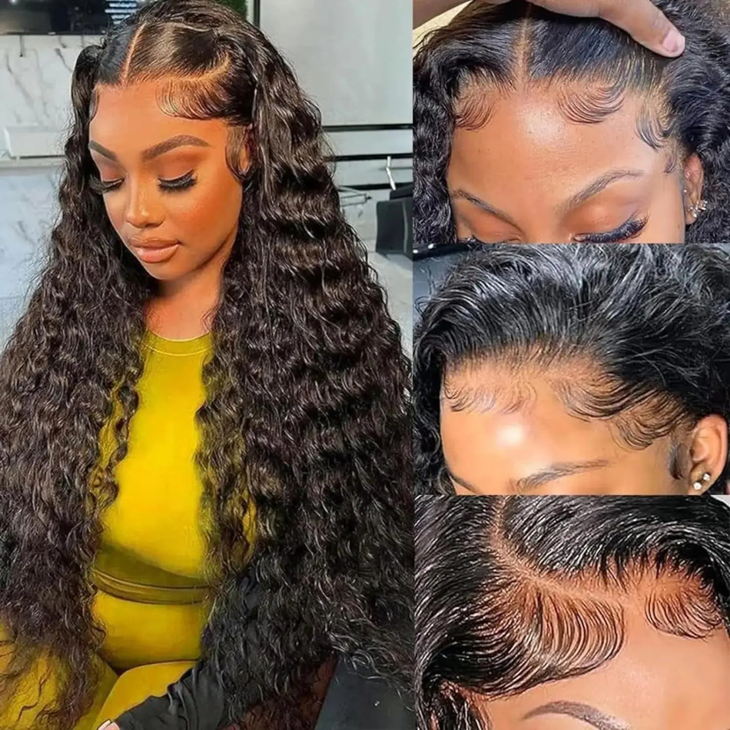 13x6 Human Hair Wig HD Lace Frontal Human Hair Wigs For Women 30 36 Inch Loose Deep Wave Curly Brazilian 13x4 Lace Front Wigs
