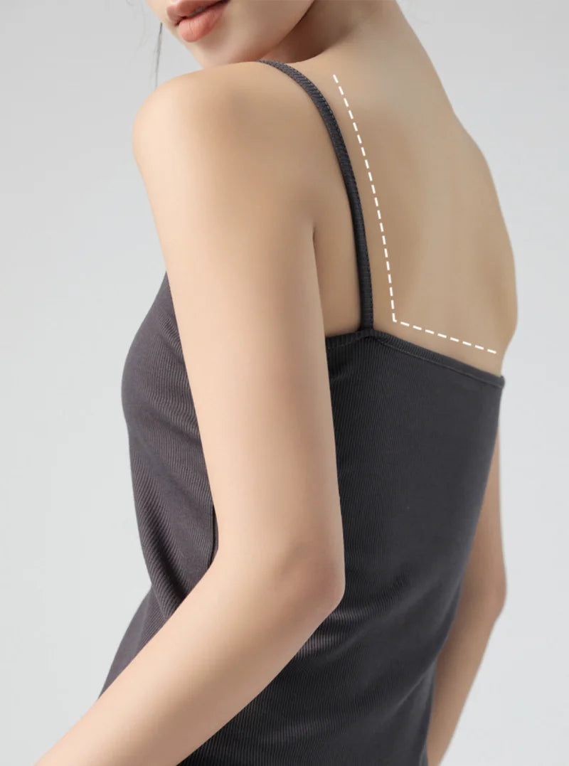 Hot New Solid Color Sexy Tank Tops Soft Spaghetti Strap Crop Tops Summer Casual Camisole Sleeveless Basic Vest Summer Women Tops
