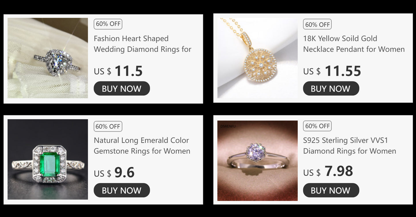 Fashion Real 18k Gold Rings for Women Finger Rings for Wedding Engagemenfine Jewelry Dating for Wife/mom Trendy Diamond Rings