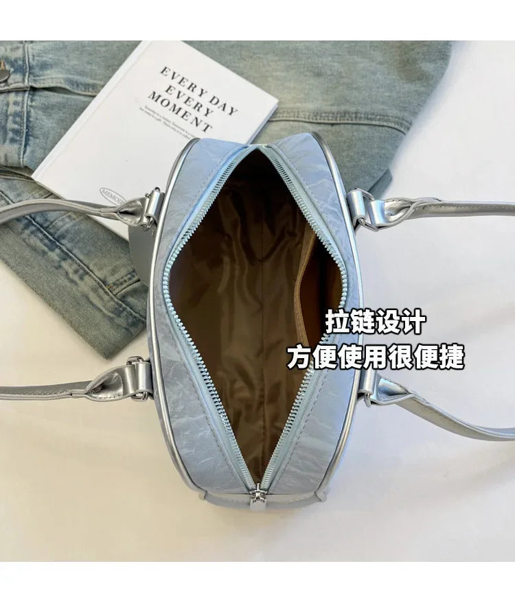 2025 New! Women's Fashion - Forward Color - Blocking Boston Bag - Versatile Underarm Carry for Casual Commuting & Daily Chic
