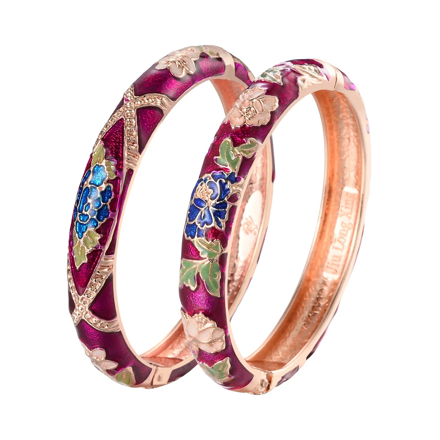 Enameled Bracelets For Women Flower Women Bangles Indian Chinese Viking Bracelet On Hand African Jewelry Dubai Women's Gift Girl
