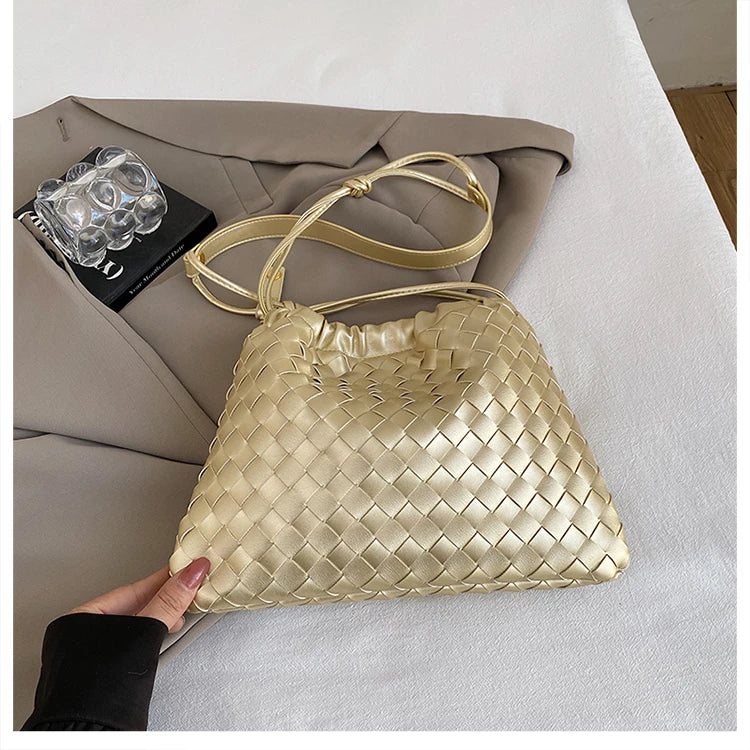 Luxury Designer Paris Fashion Elegant Handbag In Solid Color With Trendy Design For Business Commuter Women