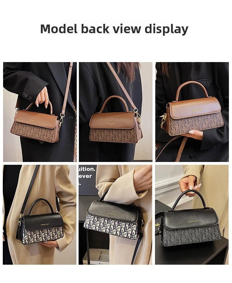 2025 fashionable new women's bag with stylish letter print design, versatile shoulder bag, casual and simple crossbody bag