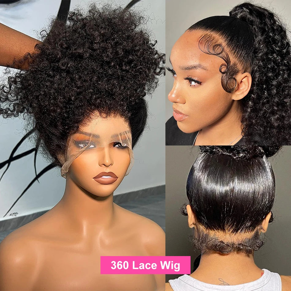 NYY Hair Factory Store 13x4 13x6 HD Loose Deep Wave Human Hair Wig 30 inch Water Curly 360 Lace Front Human Hair Wigs For Women