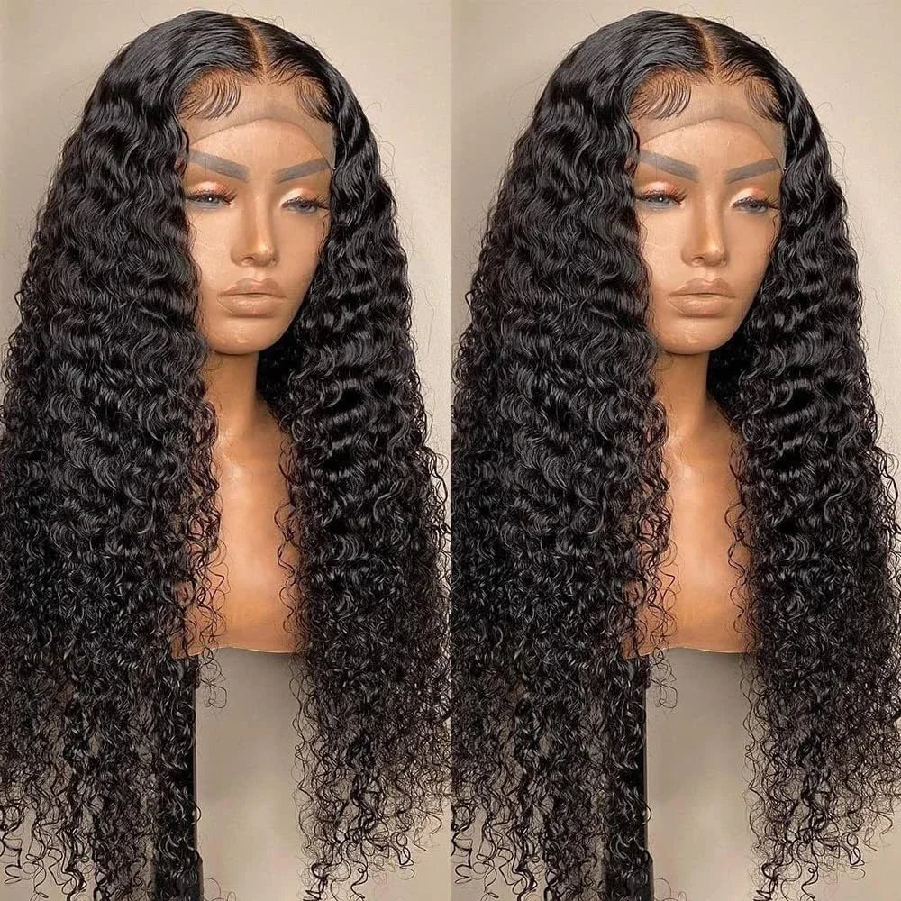 Curly 13x6 HD 300% 30 40 Inch Deep Wave Lace Front Human Hair Wigs 5x5 Glueless Closure Ready To Wear Wig 13x4 Lace Frontal Wig