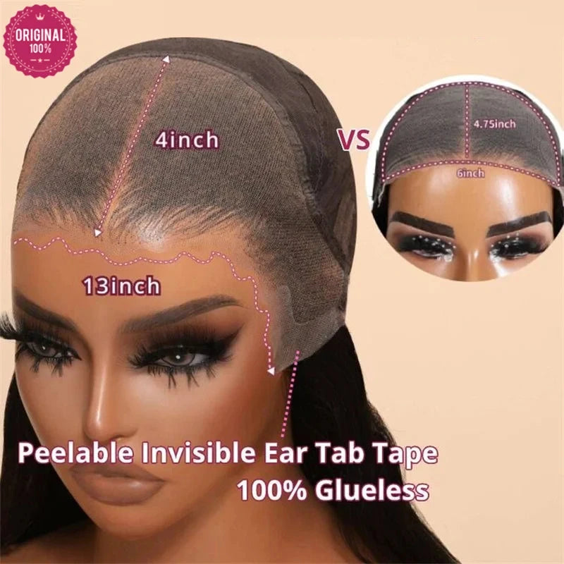 Beautyforever Glueless Straight Human Hair Wig Preplucked 13x4 Lace Front Human Hair Wig Brazilian 5x5 HD Lace Wig