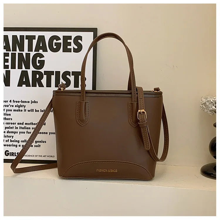 2025 Luxury Fashion Handbag for Women Elegant Retro Bucket Bag Minimalist Crossbody Shoulder Bag Unique Stylish Tote