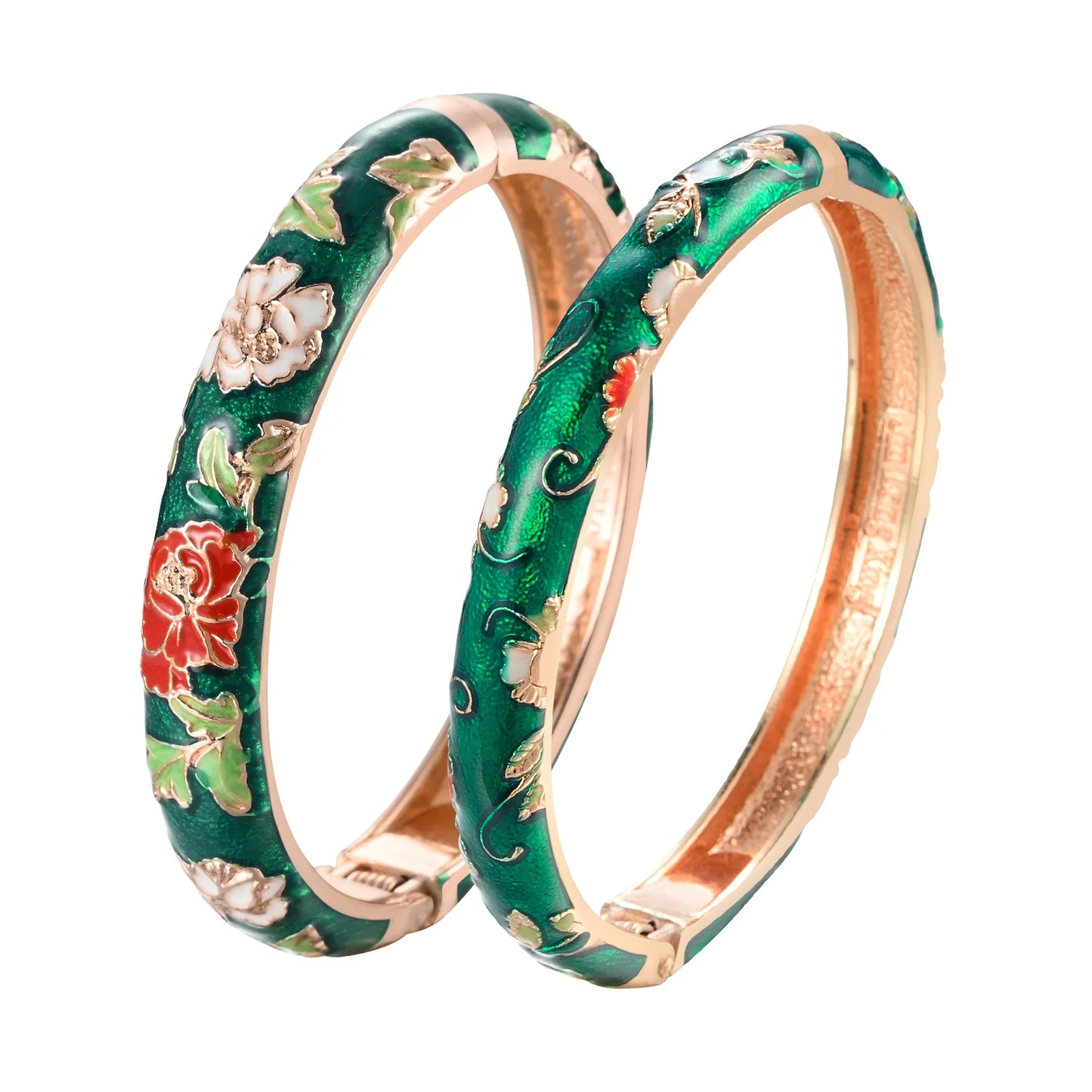 Enameled Bracelets For Women Flower Women Bangles Indian Chinese Viking Bracelet On Hand African Jewelry Dubai Women's Gift Girl