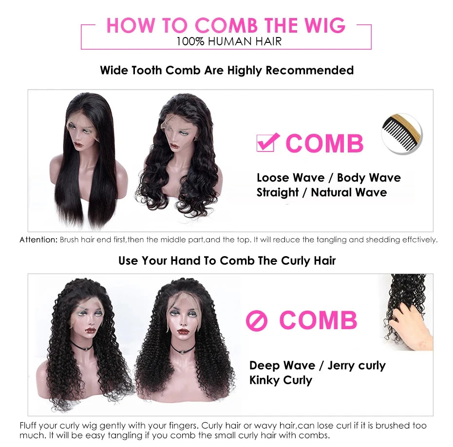 Straight Human Hair Wigs - Getarme Headband Wigs Human Hair Bob Wig Full Machine Made Curly Hair Bang Wig 8-16 Inches Remy Hair