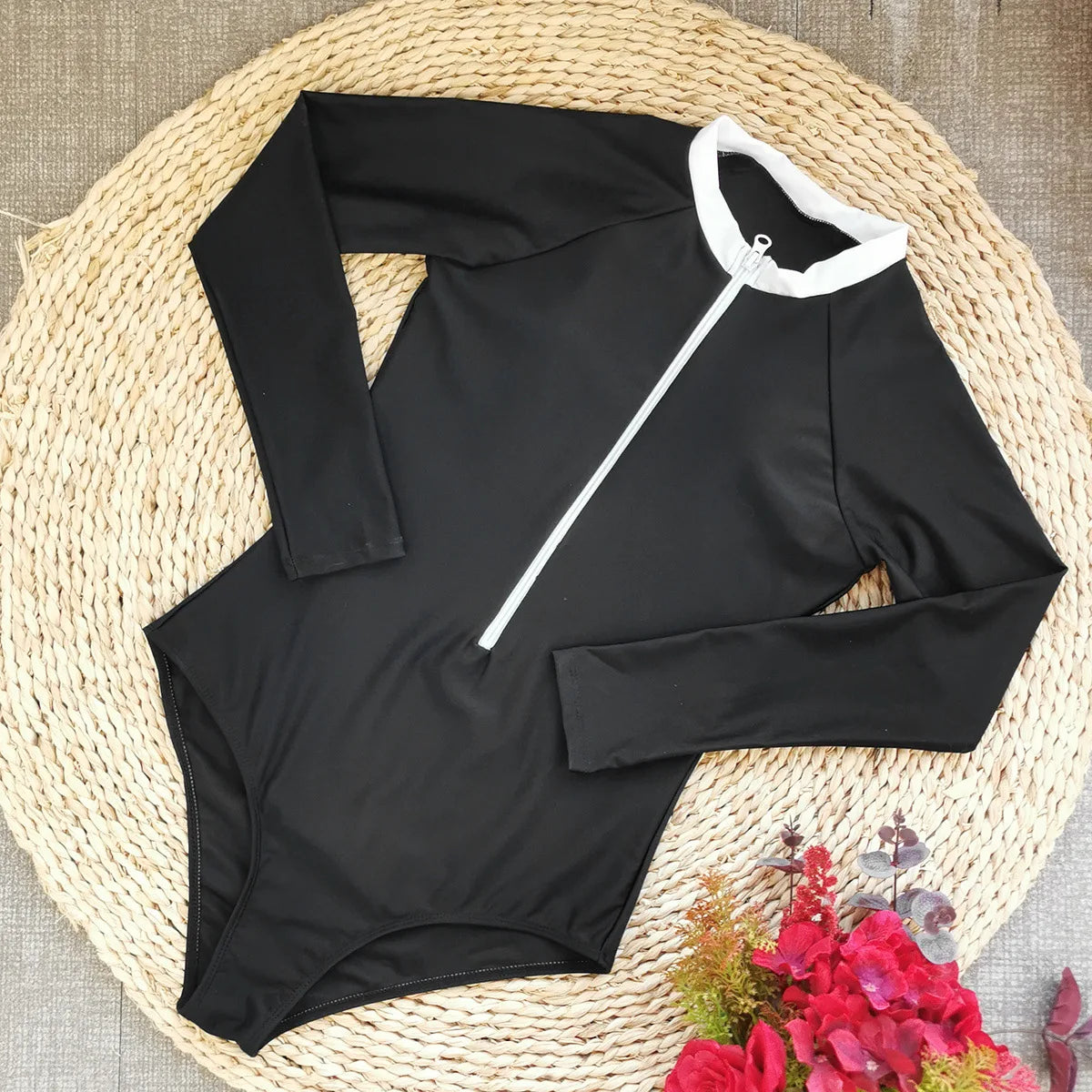 Sexy Women Swimsuit 2025 Bikinis Set Long Sleeve Swimwear Surfing Two Piece Swimsuit Tankini Swimming Bathing Suit Beach Wear