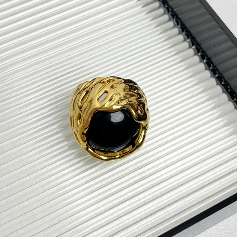 Fashion Jewelry Pretty Design Geometric Big Rings For Women Female Gifts Hot Sale Finger Accessories 2024 Trend New