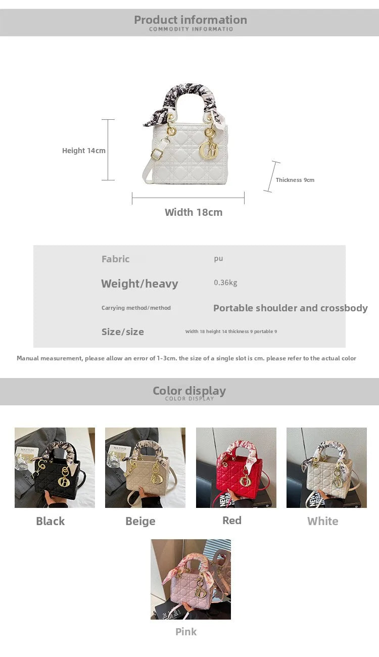 Women's Fashion Bag, Light Luxury Brand with Versatile Portable Shoulder Bag and Elegant Niche Design