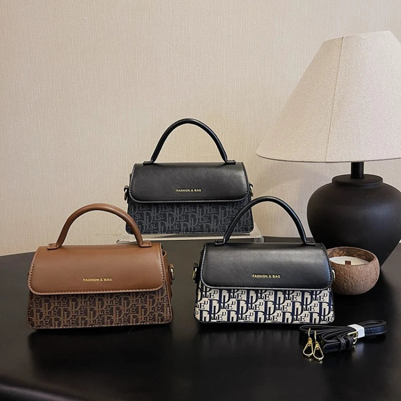 2025 fashionable new women's bag with stylish letter print design, versatile shoulder bag, casual and simple crossbody bag