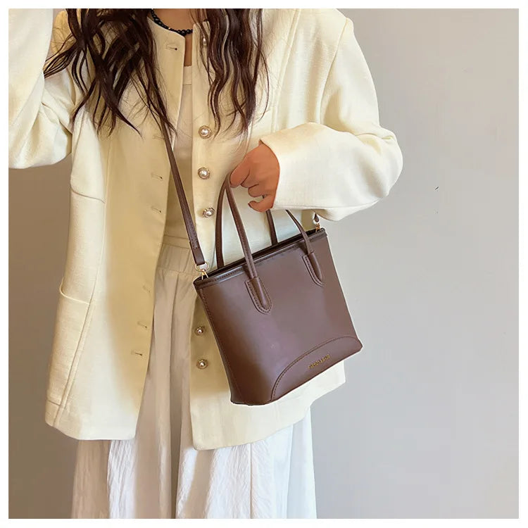 2025 Luxury Fashion Handbag for Women Elegant Retro Bucket Bag Minimalist Crossbody Shoulder Bag Unique Stylish Tote