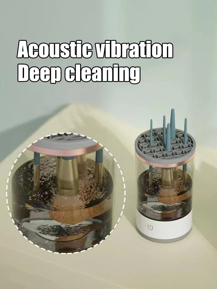 Makeup Brush Cleaner Is An Automatic Rotating Brush Cleaner For Deep Cleaning One Click Operation Is Suitable For All Makeup
