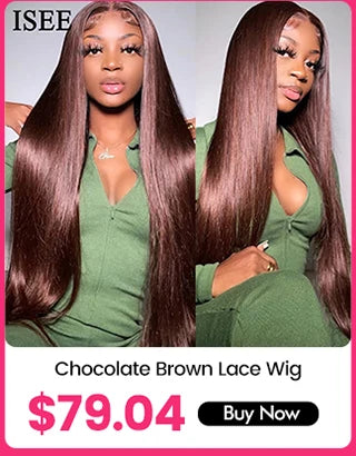 Wear And Go Glueless Human Hair ISEE Brazilian Straight Highlight Wig 6x4 HD Lace Glueless Preplucked Human Wigs Ready To Go