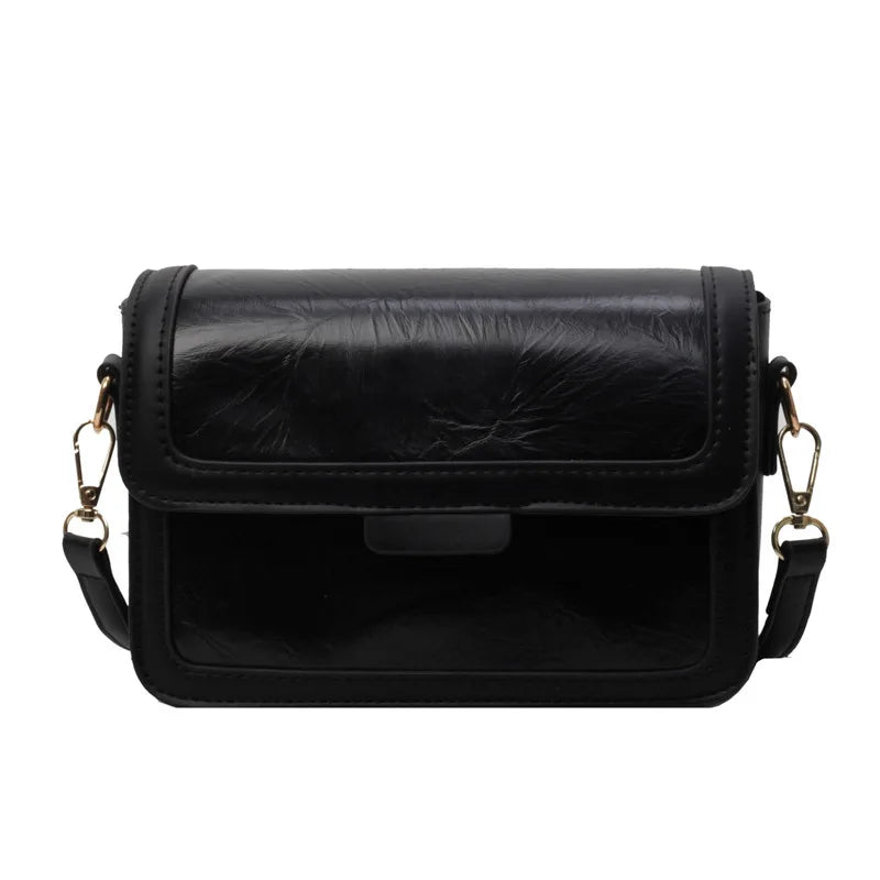 2025 New Fashion Glossy Square Bag for Women, Minimalist Versatile Shoulder Bag Crossbody Purse, Office Commuter Handbag, Trendy