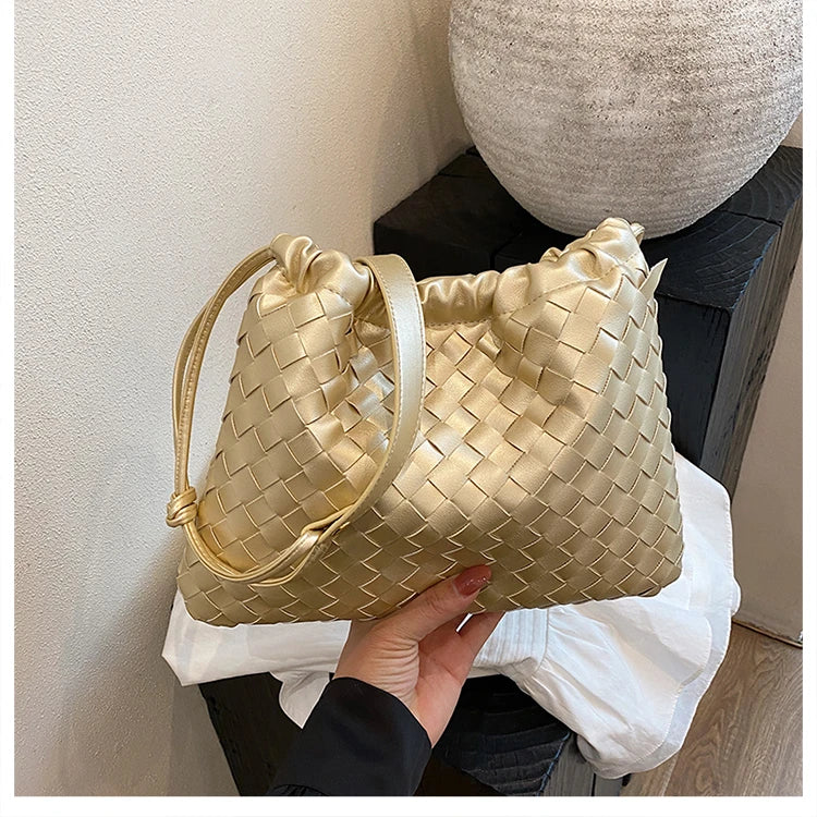 Luxury Designer Paris Fashion Elegant Handbag In Solid Color With Trendy Design For Business Commuter Women
