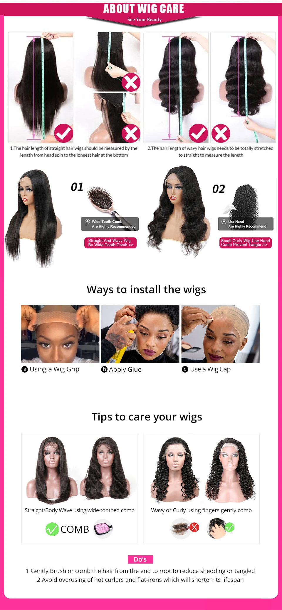 Long Kinky Curly Human Hair Wig For Women Raw Indian Hair 13X4 Transparent Lace Frontal Wig Pre-plucked 30 Inch Natural Color