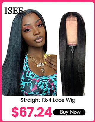 Wear And Go Glueless Human Hair ISEE Brazilian Straight Highlight Wig 6x4 HD Lace Glueless Preplucked Human Wigs Ready To Go
