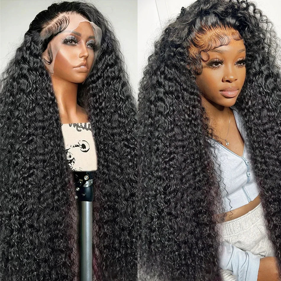 NYY Hair Factory Store 13x4 13x6 HD Loose Deep Wave Human Hair Wig 30 inch Water Curly 360 Lace Front Human Hair Wigs For Women