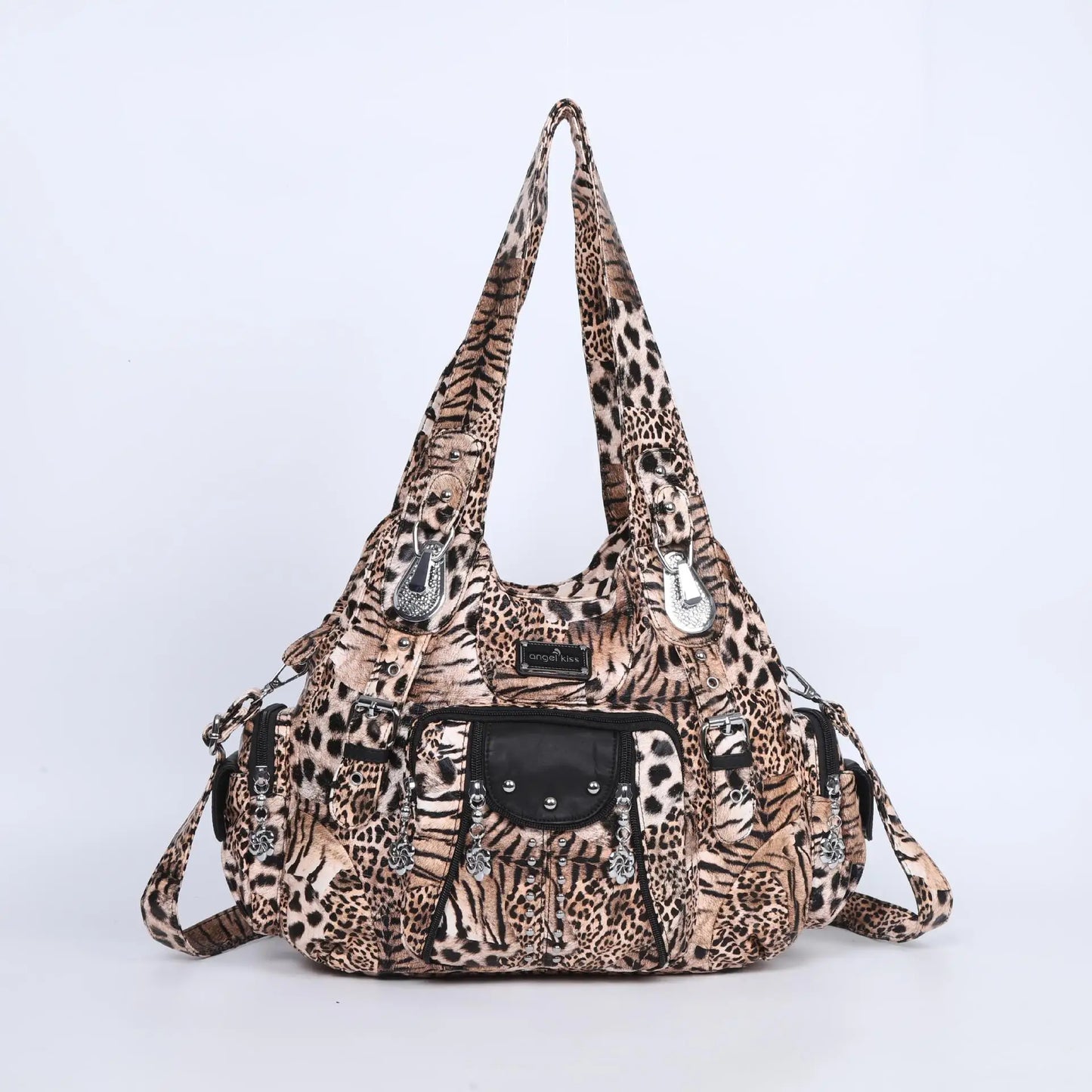 Angelkiss Bag Women Fashion Handbags Women Shoulder Bags PU Leather Handbag Female Satchel Big Shoulder Purse Bag bolsa feminina
