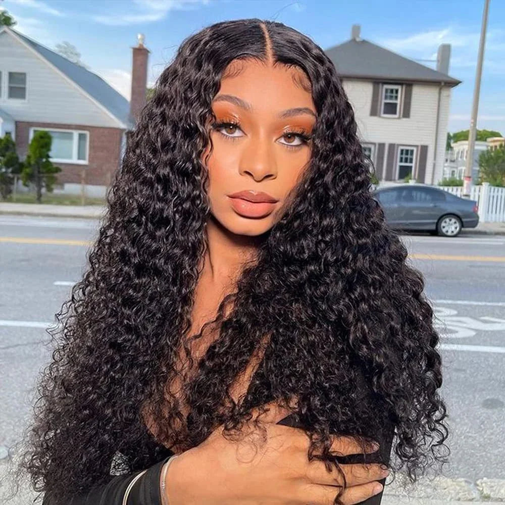 Curly 13x6 HD 300% 30 40 Inch Deep Wave Lace Front Human Hair Wigs 5x5 Glueless Closure Ready To Wear Wig 13x4 Lace Frontal Wig