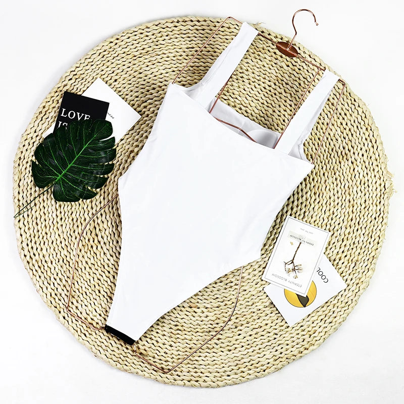 Woman Swimwear 2024 High Waist Bikinis Shorts Women's Swimsuit Luxury Ribbed Two-piece Bathing Suits Summer Bikini Set Swim Suit