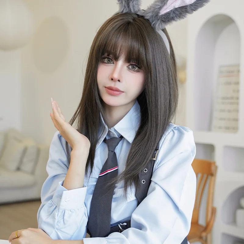 Long Straight Synthetic Wig for Women Natural Look Daily Party Fashion Celebrity Style Full Head Hair Extension