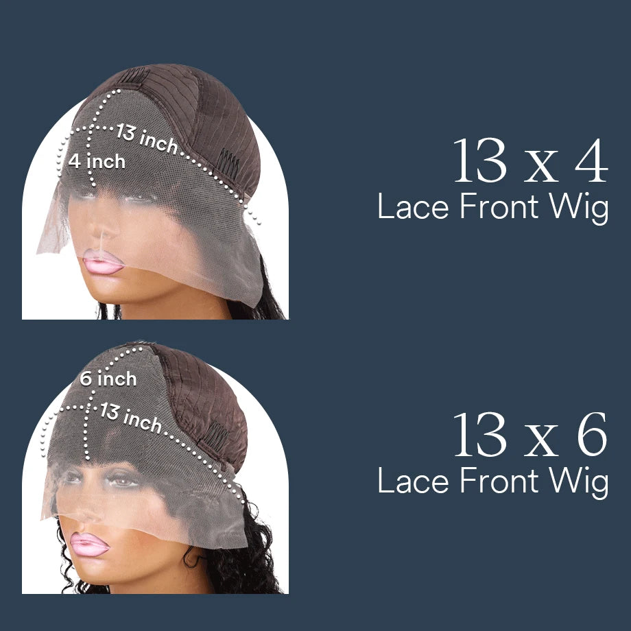 Deep Wave Frontal Wig Hd Lace Wig 13x6 100% Curly Human Hair Wig Accessories For Women Preplucked 13x4 Lace Front wigs