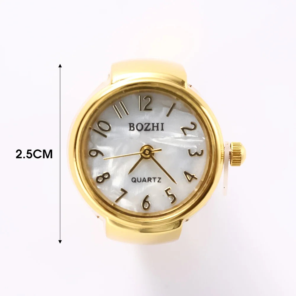 Fashion Rings Finger Watches Fashion Party Quartz Watches Unisex Couple Rings Jewelry Gift Real