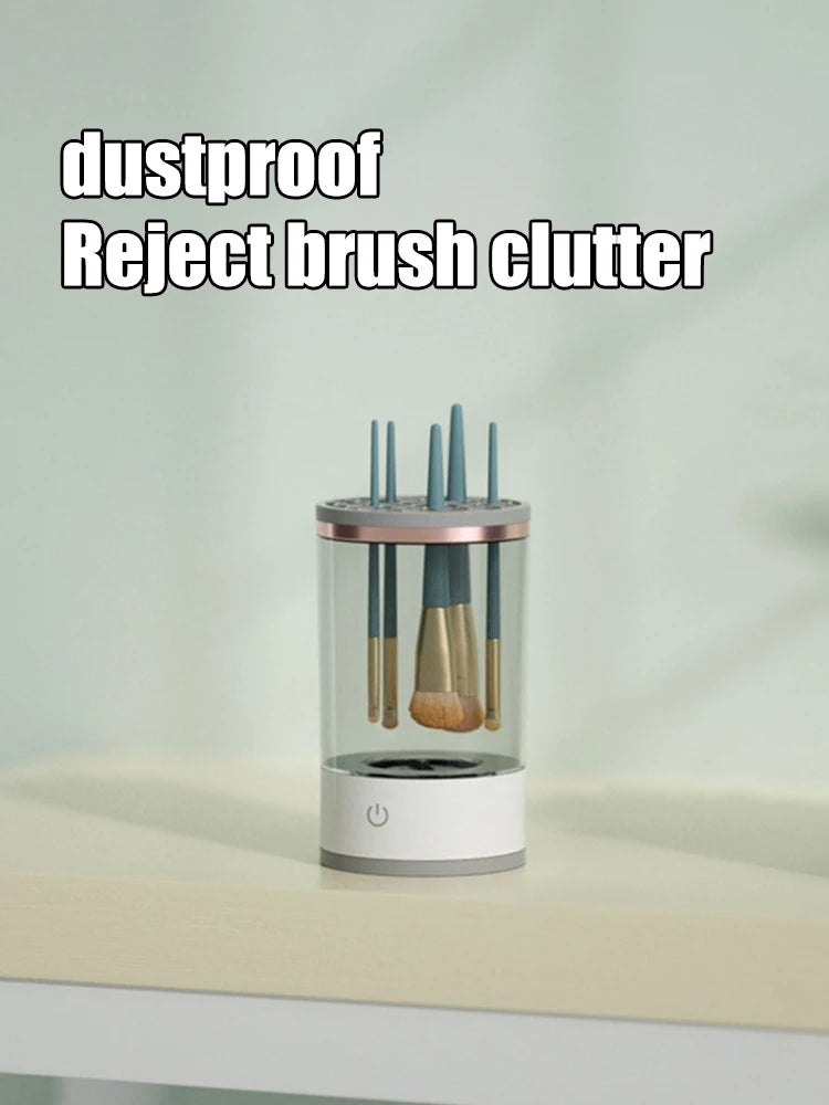 Makeup Brush Cleaner Is An Automatic Rotating Brush Cleaner For Deep Cleaning One Click Operation Is Suitable For All Makeup