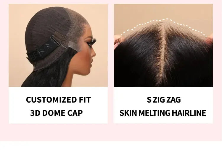 Beautyforever Glueless Straight Human Hair Wig Preplucked 13x4 Lace Front Human Hair Wig Brazilian 5x5 HD Lace Wig