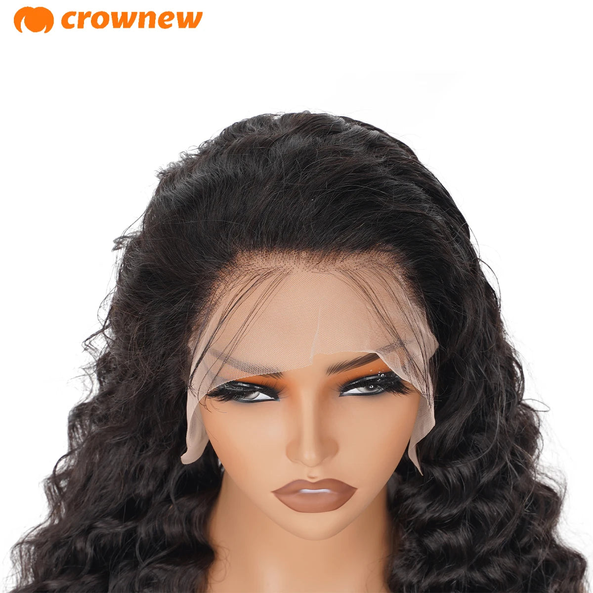 Deep Wave Frontal Wig 13X4 13x6 Hd Lace Frontal Wig Human Hair 200% Curly Lace Front Human Hair Wig Pre Plucked Human Hair Wigs