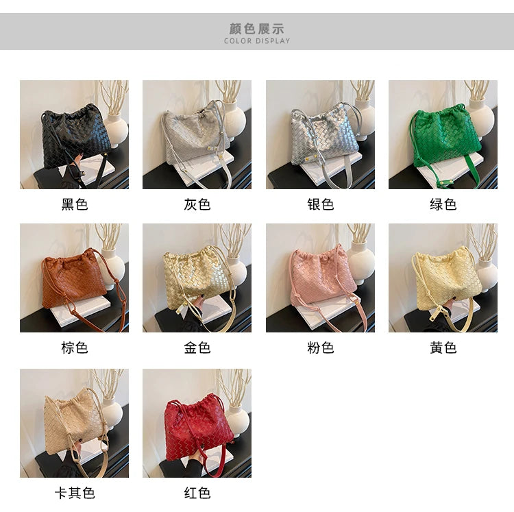 Luxury Designer Paris Fashion Elegant Handbag In Solid Color With Trendy Design For Business Commuter Women