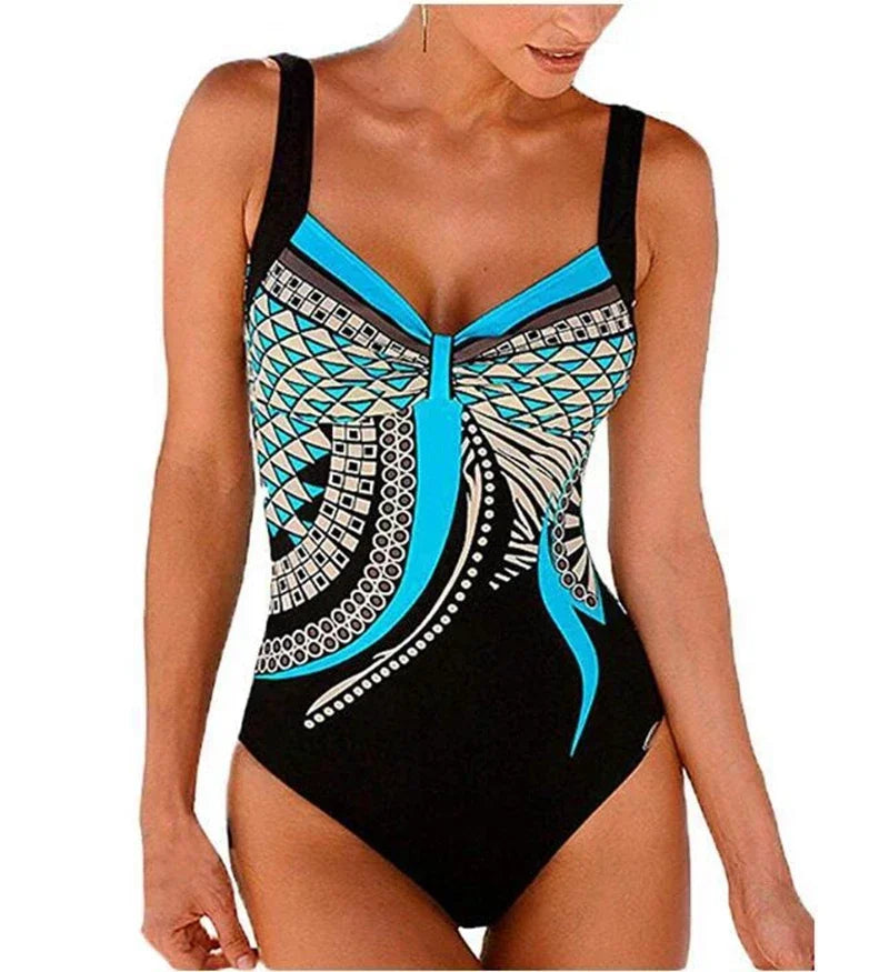 One-Piece Swimsuits Swimming Suit For Women Bodysuit Women Female Swimwear Bath Clothing Beach Wear With Pad Wire Free Print