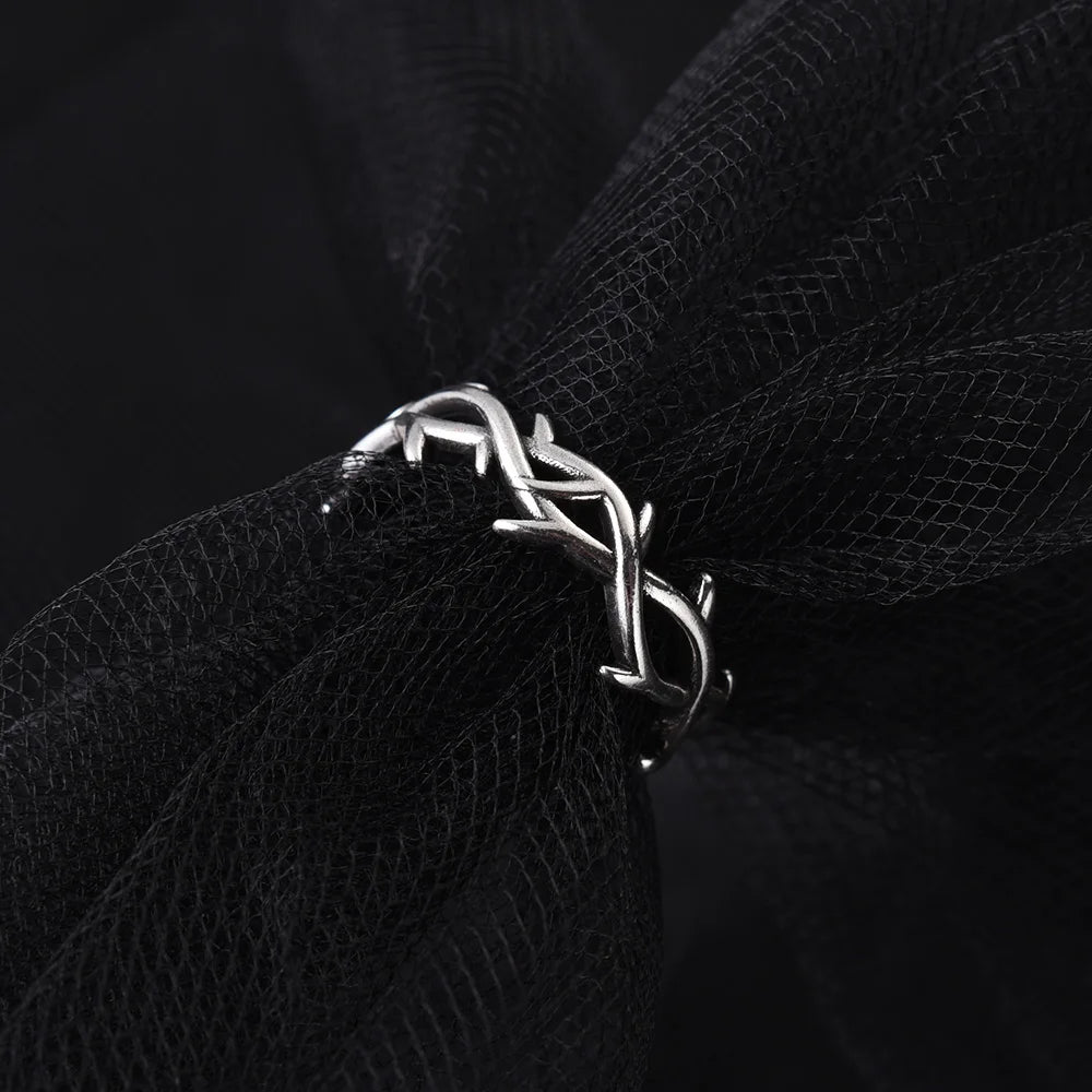 Fashion Irregular Thorns Rings For Couple Retro Hip-hop Personality Adjustable Finger Ring for Men Women Lovers Jewelry Gifts