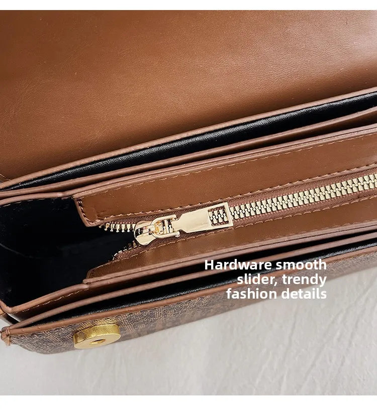 2025 fashionable new women's bag with stylish letter print design, versatile shoulder bag, casual and simple crossbody bag