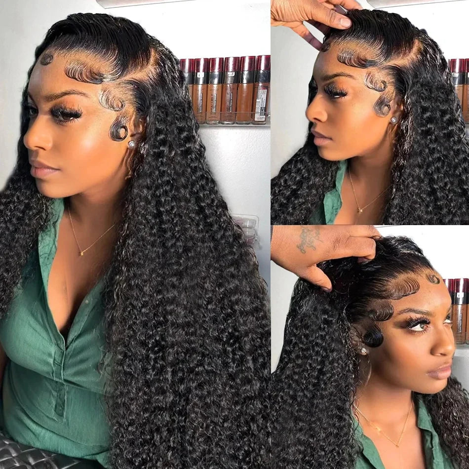 Deep Wave Wig Human Hair 13x4 Hd Lace Frontal Wig Water Wave Lace Front Wig Brazilian Pre Plucked Curly Wigs For Women