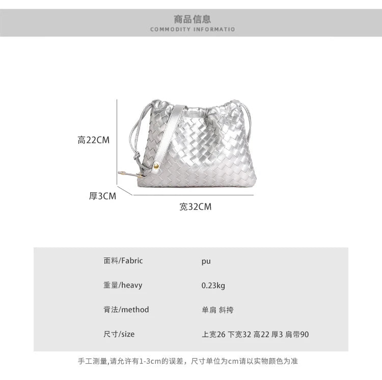 Luxury Designer Paris Fashion Elegant Handbag In Solid Color With Trendy Design For Business Commuter Women