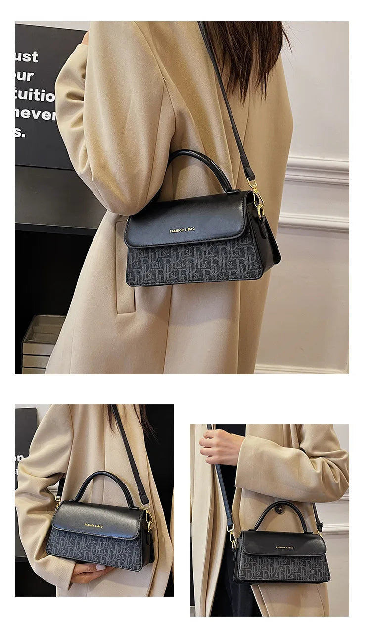2025 fashionable new women's bag with stylish letter print design, versatile shoulder bag, casual and simple crossbody bag