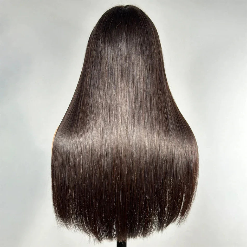 Straight Human Hair Wigs Full Machine Made 100% Human Hair Wigs With Bangs For Women Brazilian Cheap Wig On Sale Clearance BPHW