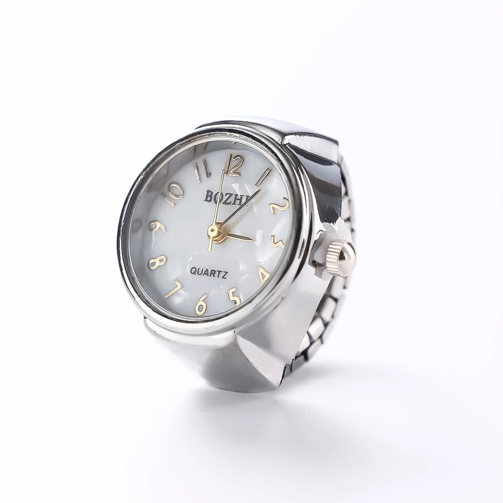 Fashion Rings Finger Watches Fashion Party Quartz Watches Unisex Couple Rings Jewelry Gift Real